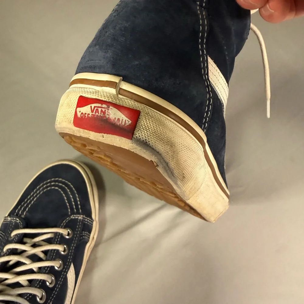 Vans Sk8-Hi MTE Men’s 9 Navy Suede Fleece Lined Boots Y2K Skater Wear‎